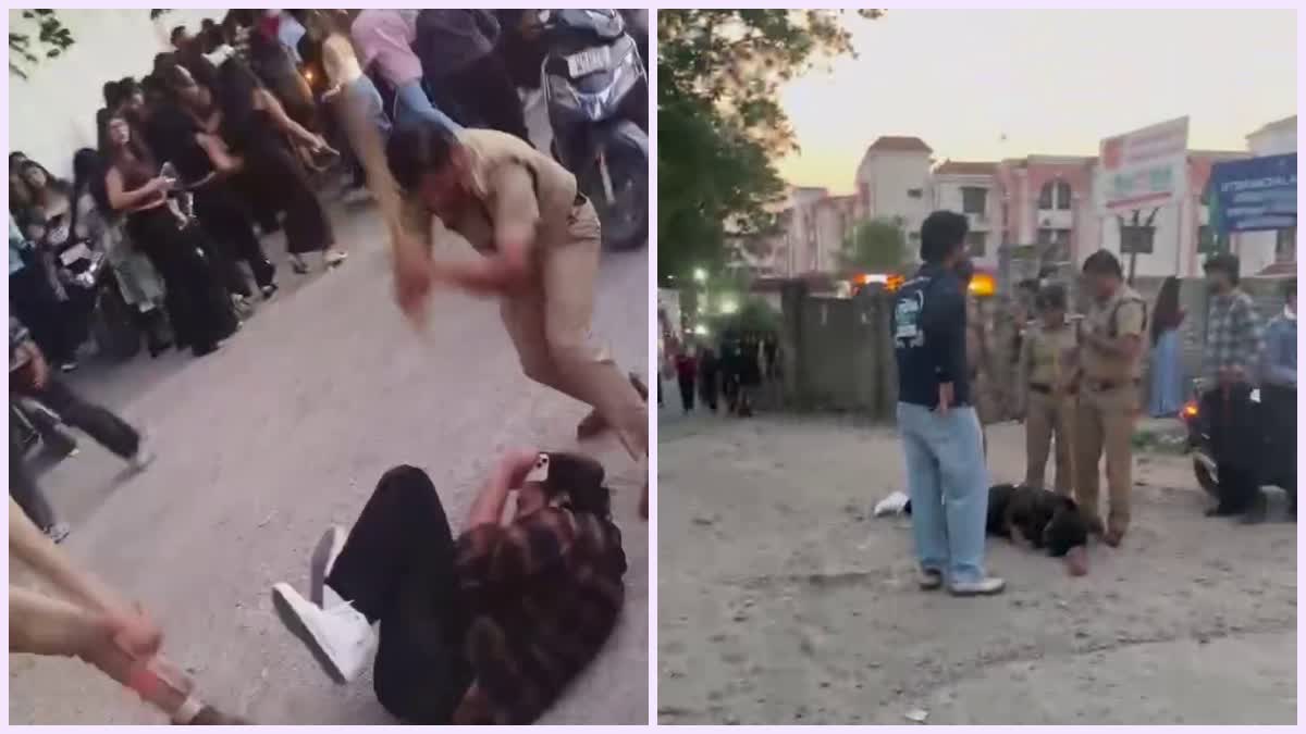 देहरादून में यूनिवर्सिटी कार्यक्रम के दौरान हंगामा: युवक की पिटाई का वीडियो वायरल, दो पुलिसकर्मी लाइन हाजिर