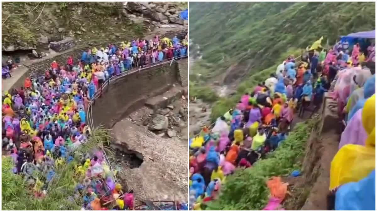 केदारनाथ पैदल मार्ग पर बढ़ी भीड़, कई स्थानों पर लगा जाम; सुरक्षा व्यवस्थाओं पर उठे सवाल
