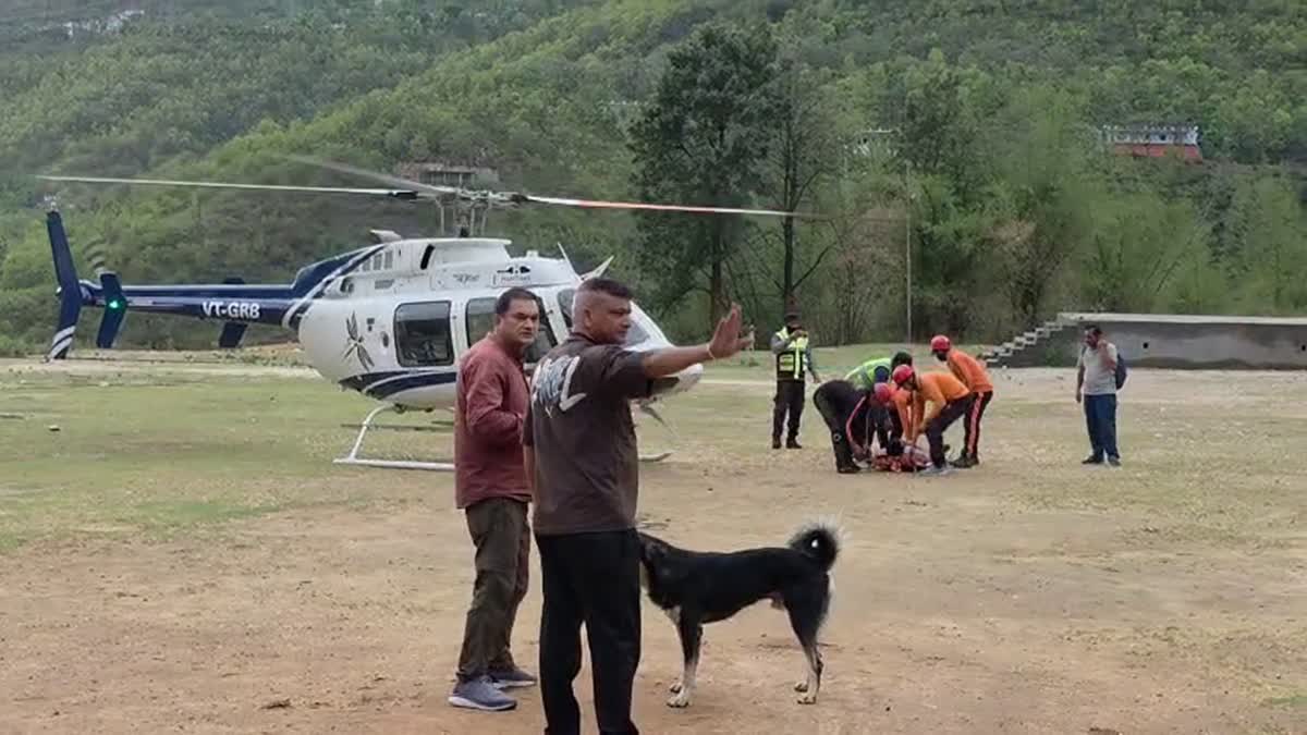 मदमहेश्वर में बीमार यात्री को मिला जीवनदान, प्रशासन के त्वरित एयर रेस्क्यू से बची जान