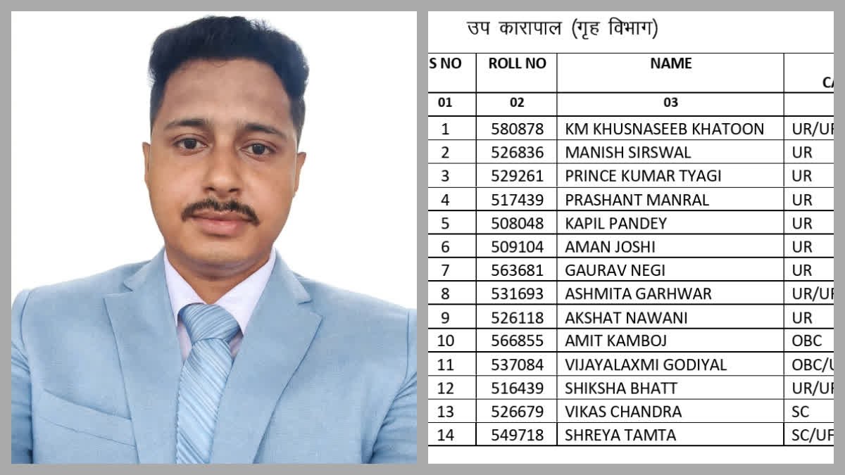 गैरसैंण के मनीष सिरसवाल बने डिप्टी जेलर, संघर्ष और मेहनत की मिसाल बनी सफलता
